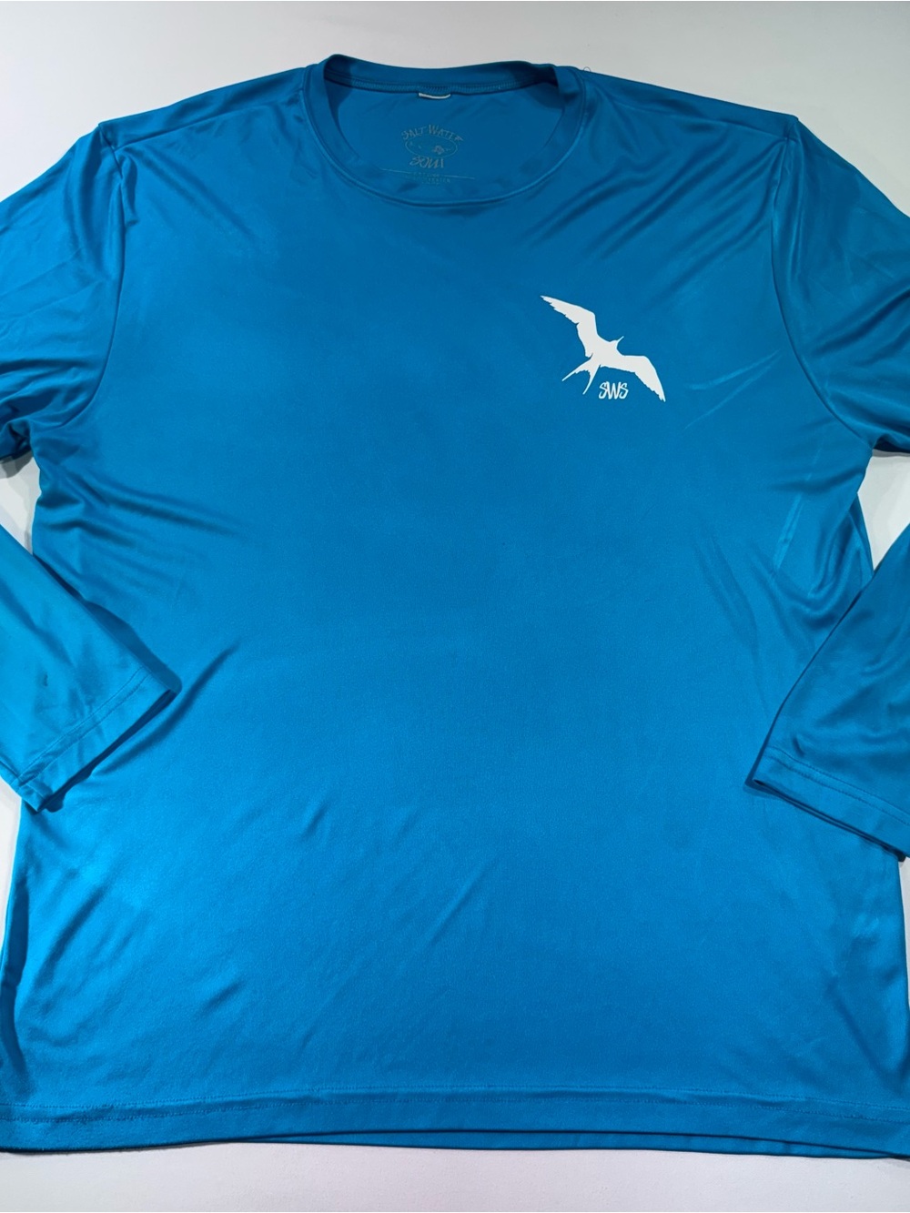 SALT WATER SOUL Men’s Performance LS T-Shirt, Fishing, Surf, Texas, XL *READ*